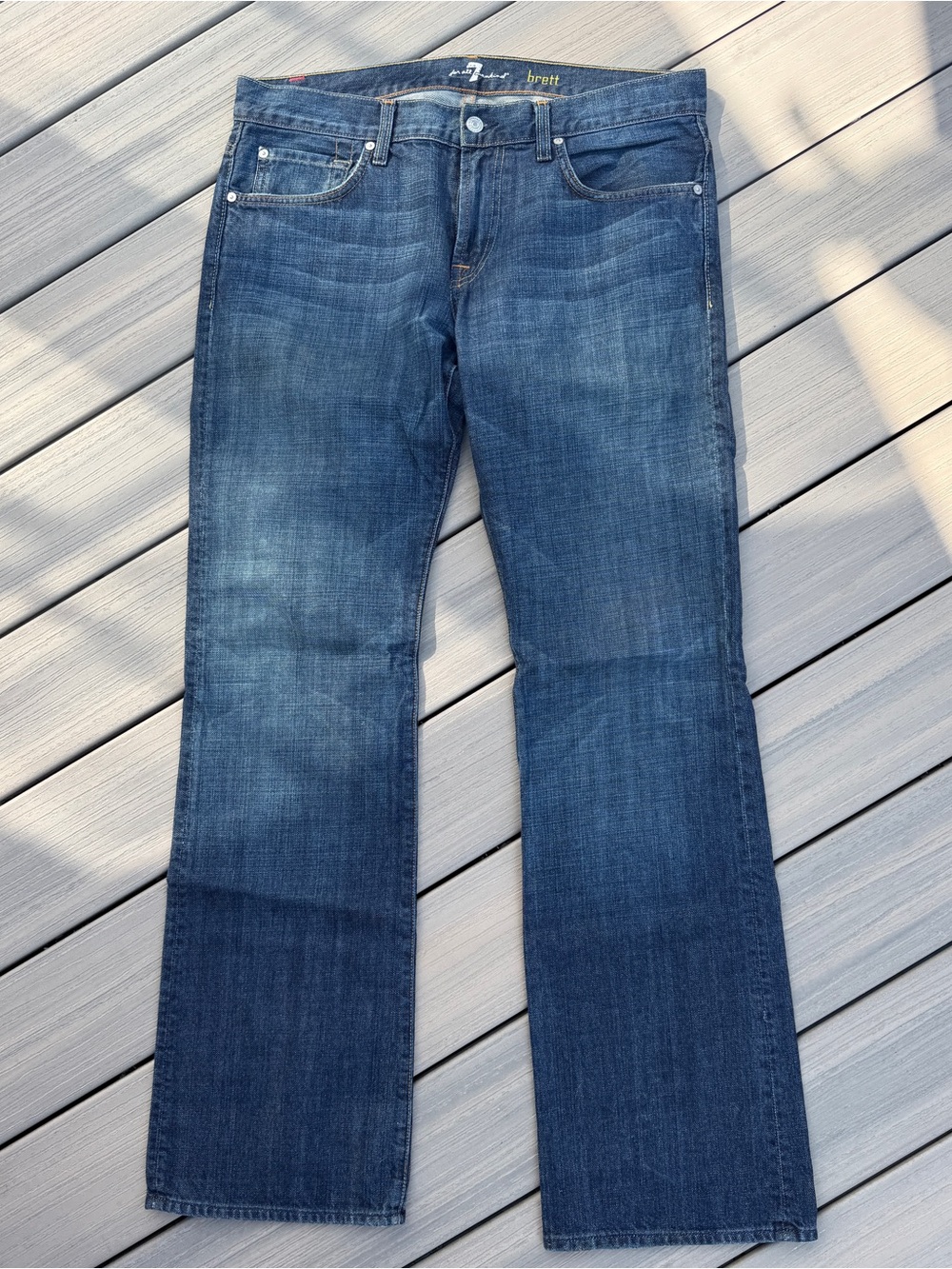 7 For All Mankind Bootcut Jeans - Dark Indigo 34